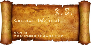 Kanizsai Dániel névjegykártya