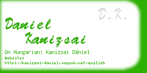 daniel kanizsai business card